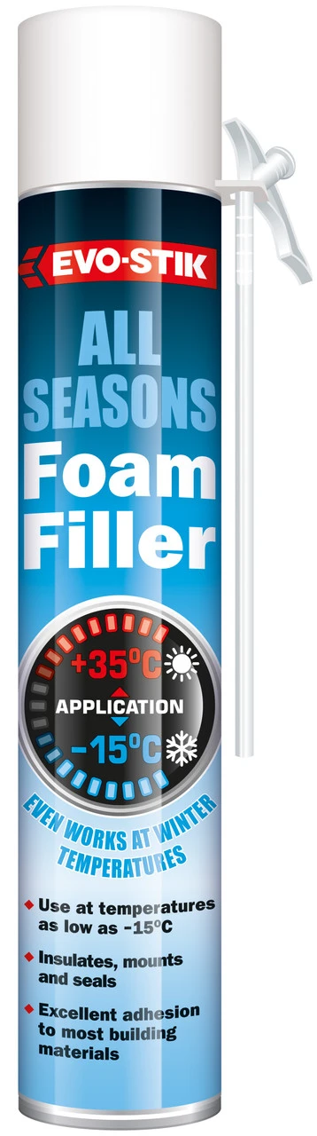 Bostik EVO-STIK All Seasons Foam Filler & Straw Natural 700ml (30609928)