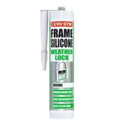 Bostik EVO-STIK Weather Lock Frame Silicone Sealant Brown C20 310ml (30612608)