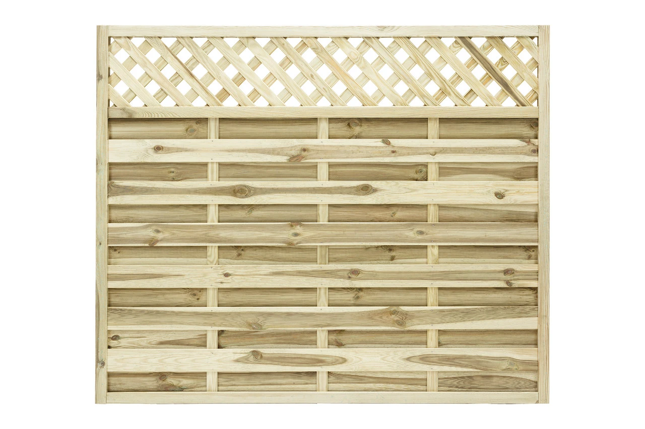 Grange Elite Malo Decorative Fence Panel (6ft) Green FSC 1800 X 40mm