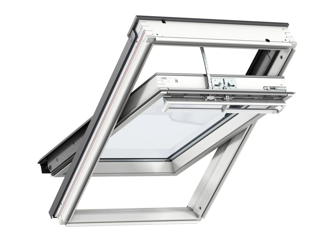 Velux GGL 2066 Manual Centre Pivot White Painted Roof Window (Various Size) - Image 2
