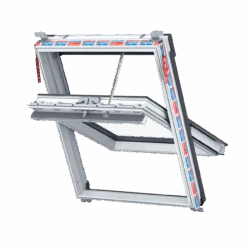 Keylite Centre Pivot Hi Therm Roof Window White Painted WCP HT