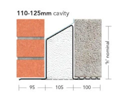 IG Lintels Cavity Wall Steel Lintel Heavy Duty Load L1/XHD110