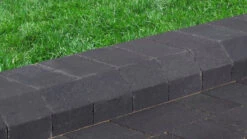 Marshalls Keykerb Large Half Battered External Angle Charcoal