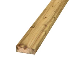 Green UC3u Treated Fence Rail FSC