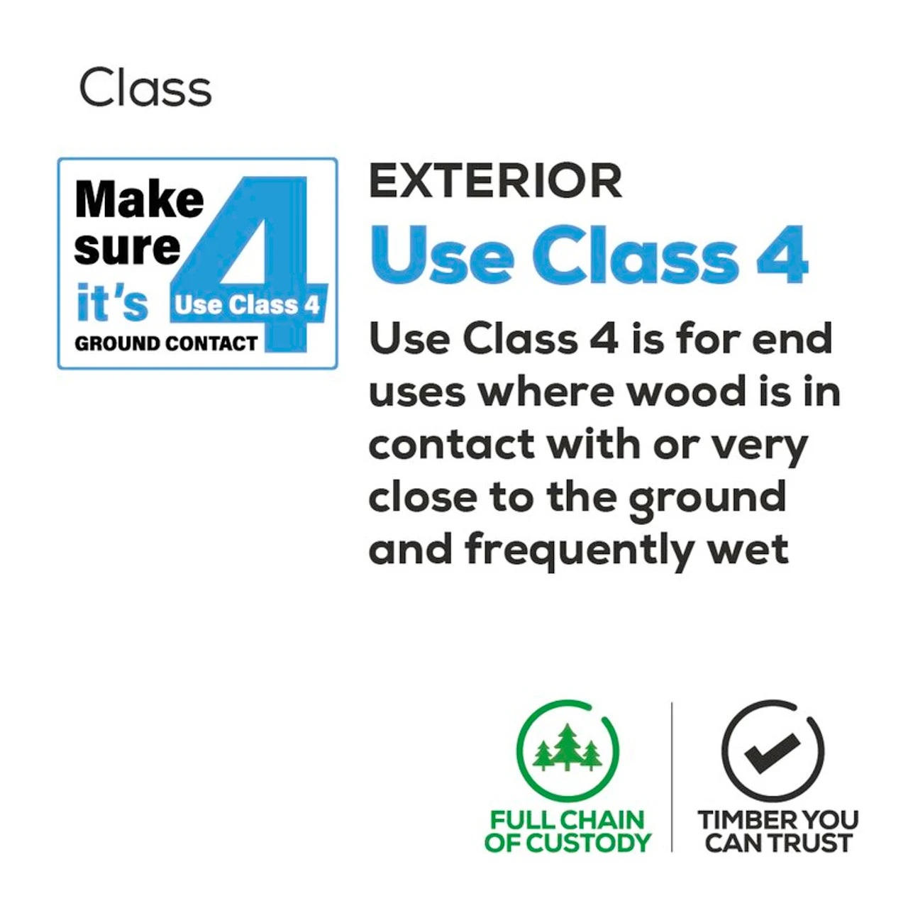 Brown Incised Fence Post UC4 Treated Timber FSC 100 X 100mm - Image 11