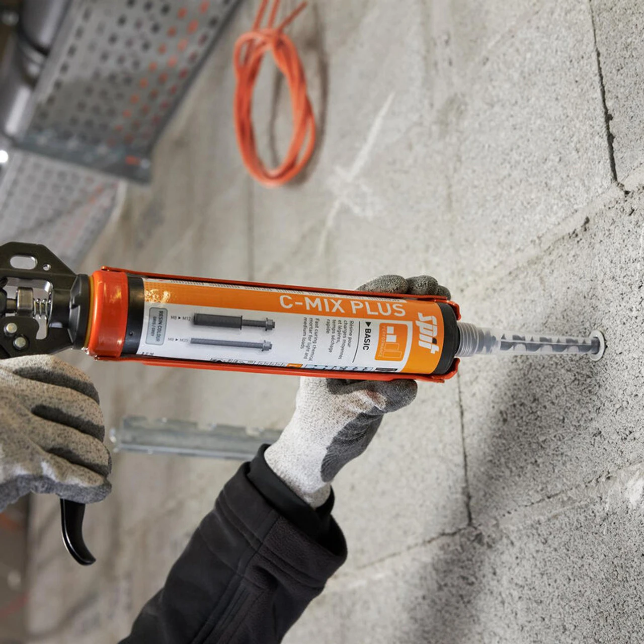 Spit C-Mix Plus Styrene Free Polyester Resin Chemical Mortar Grey 1 Nozzle 380ml (055881) - Image 2