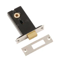 Bolt Through Bathroom Mortice Deadbolt Lock With 5mm Follower NP 76mm