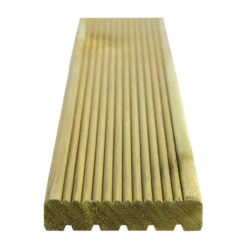 ArborDeck Timber Decking UC3u Treated Reversible Grooved Or Reeded 25 X 100mm