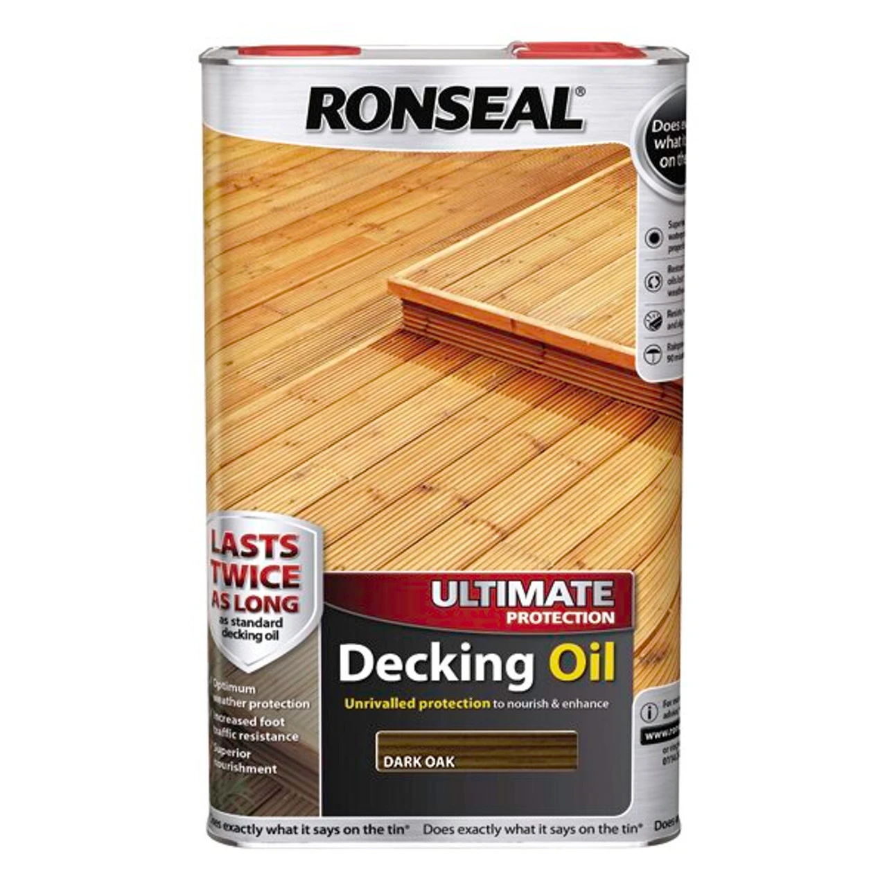 Ronseal Ultimate Decking Oil Dark Oak 5 Litres