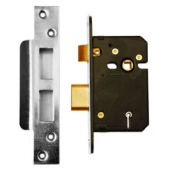 Door Sashlock 5 Lever BS3621 Mortice BR 63mm