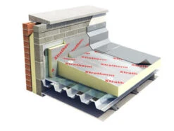 Unilin Thin-R Flat Roof ALU Single Ply Insulation PIR Board 2400 X 1200mm