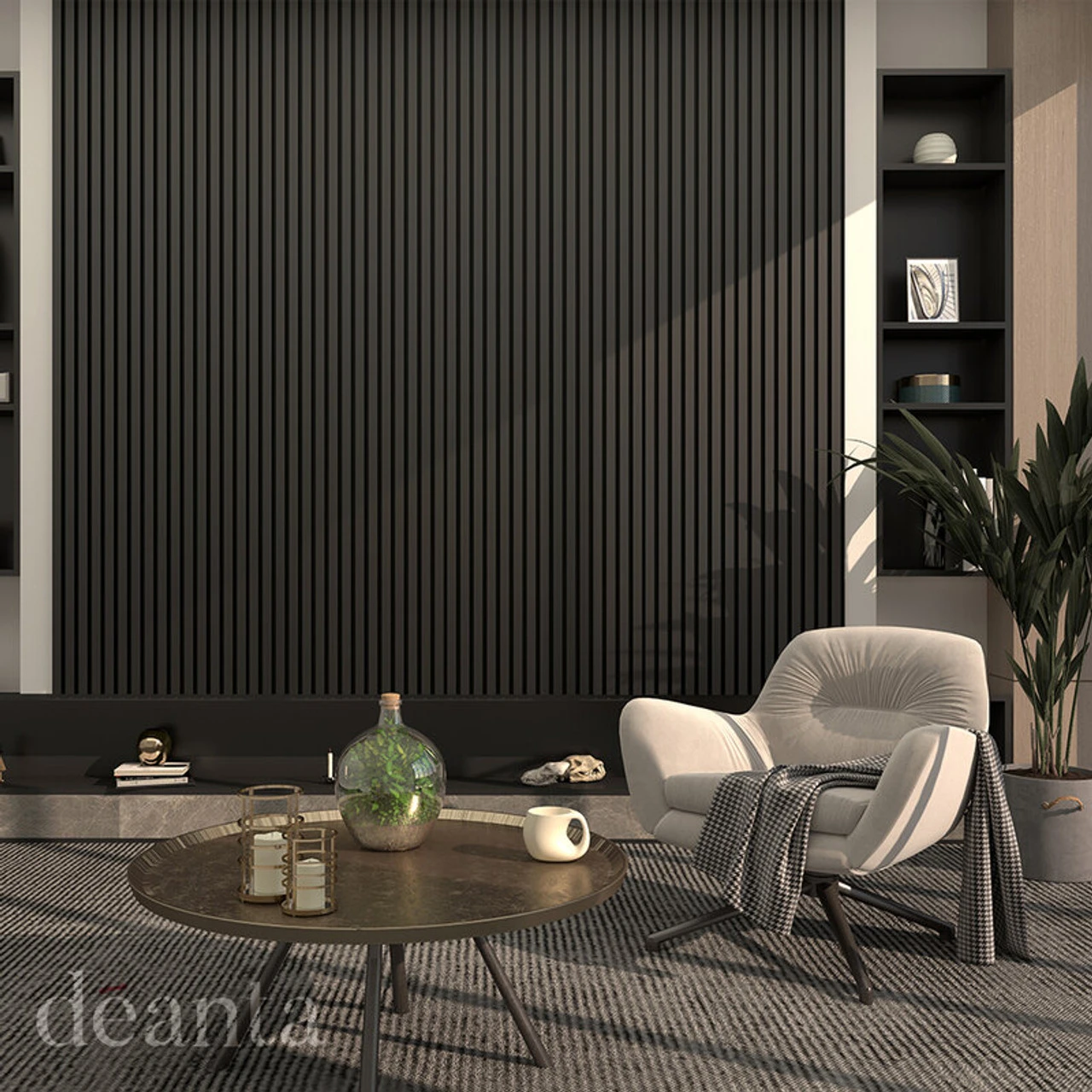 Deanta Immerse Fully Finished Black Acoustic Wall Panel 2400 X 600 X 21mm (AWP0BL) - Image 3