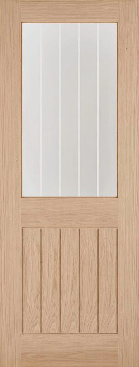 LPD Belize Fully Finished Light Grey Glazed Door