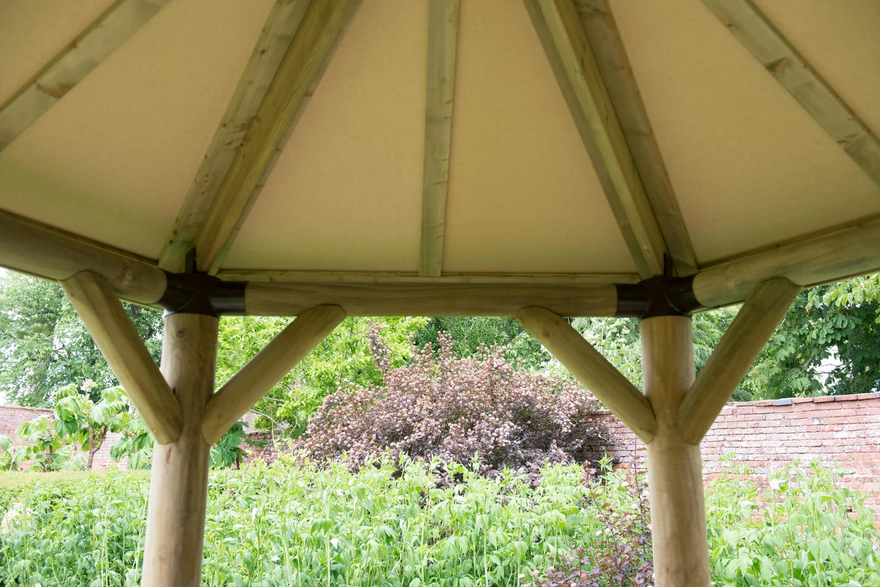 Forest Garden Hexagonal Cedar Roof Gazebo - Image 20