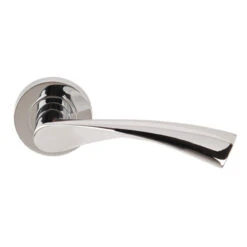 Flex Passage Door Lever On Round Rose PCP