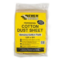Everbuild Cotton Dust Sheet 12ft X 9ft