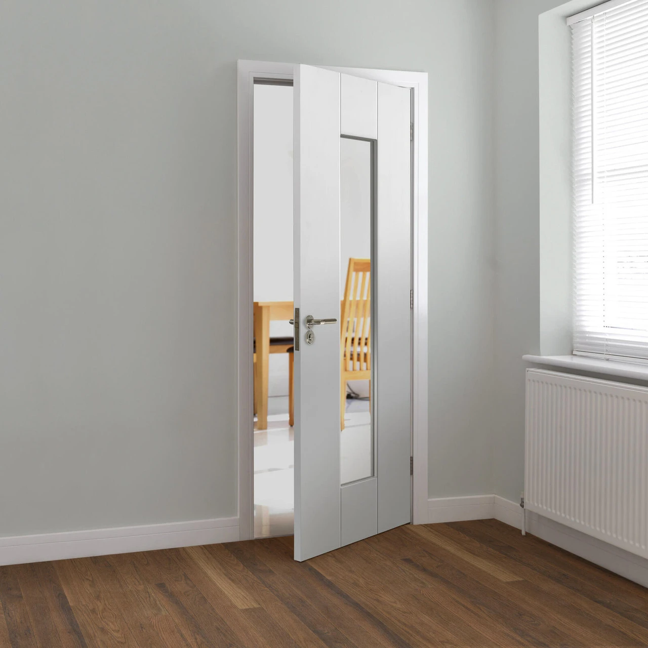 JB Kind Axis White Primed Glazed Door - Image 2