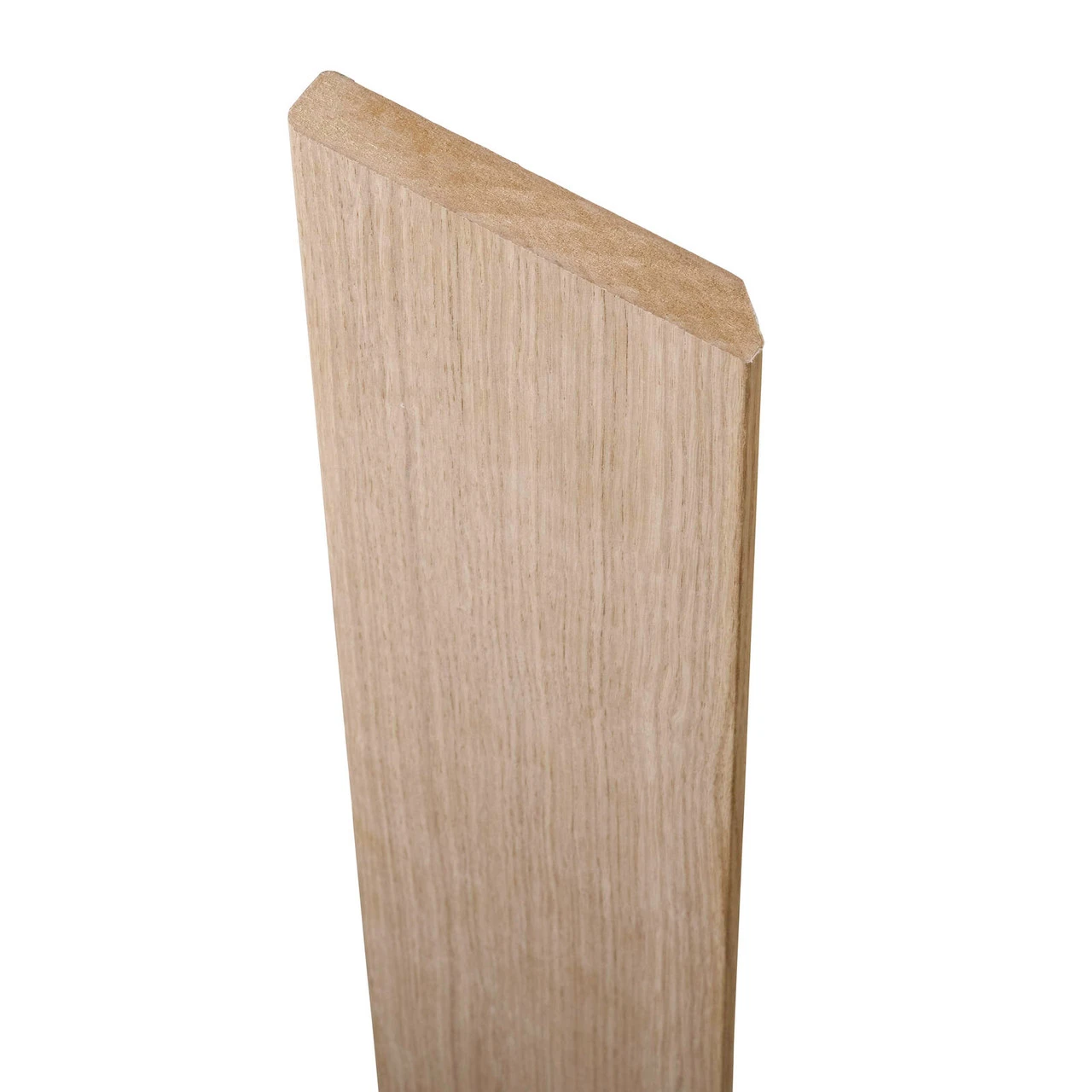 White Oak Veneer Pencil Unfinished MDF Skirting Board 120 X 19 X 3600mm - Image 2