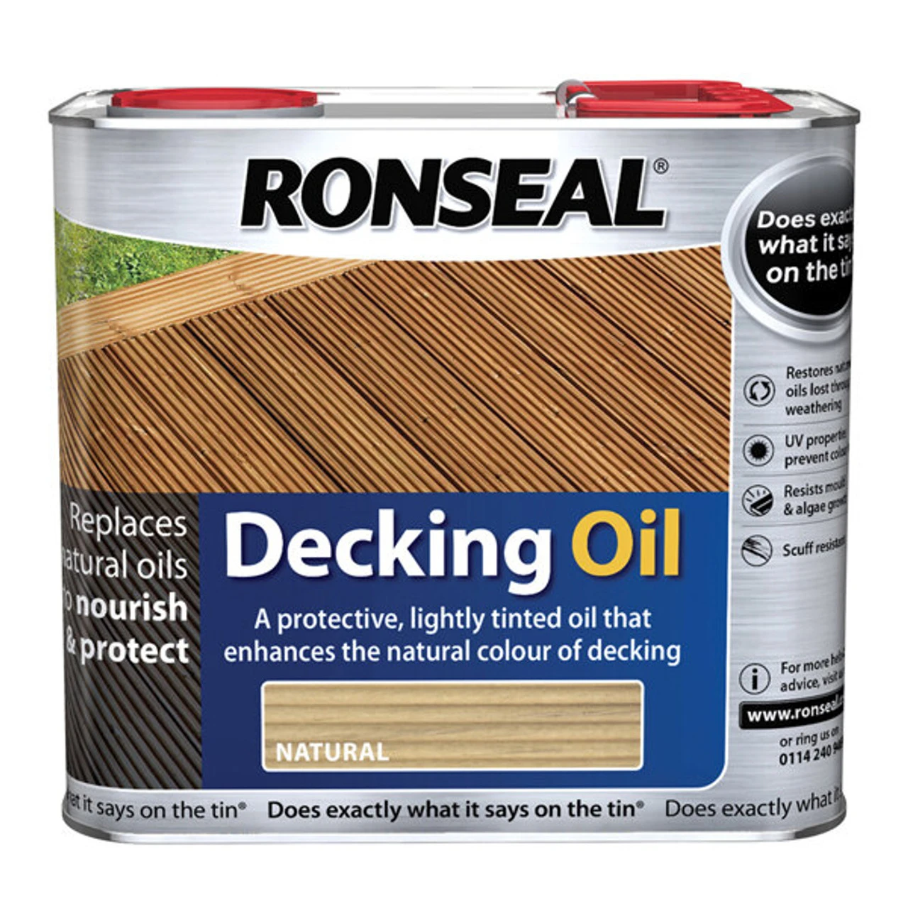Ronseal Oil Natural Oak 2.5 Litre