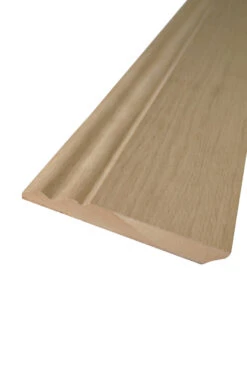 White Oak Veneer Ogee Unfinished MDF Skirting Board 150 X 19 X 3600mm