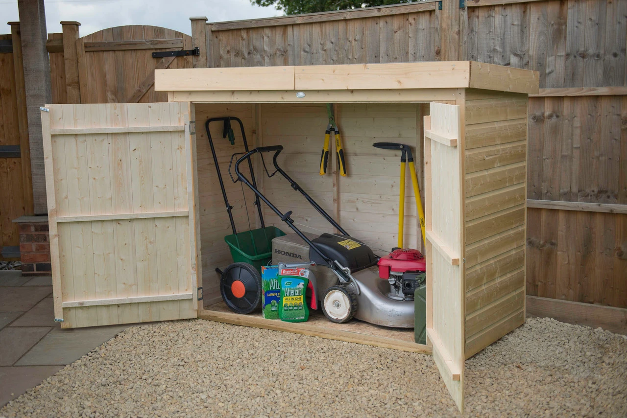 Forest Garden Shiplap Pent Large Garden Store Pressure Treated 1950 X 870 X 1450mm