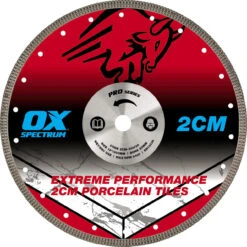 OX Pro 2cm Porcelain Cutting Blade 300/20mm