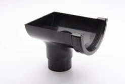 Brett Martin Rainwater 112mm Roundstyle Stopend Outlet Black 194 X 135 X 130mm