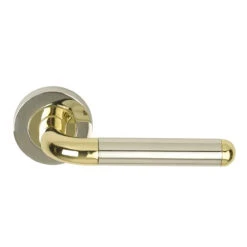 Orbit Passage Door Lever On Round Rose PCP/PEB
