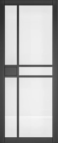 Deanta Dalston Fully Finished Black Glazed Door