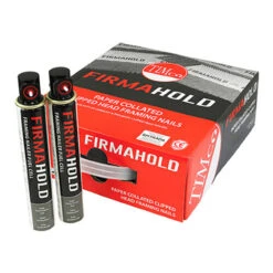 Timco FirmaHold Collated Clipped Head Plain Shank Bright Nails & 2 Fuel Cells 90 X 3.1mm (CBRT90G) 2200 Pack