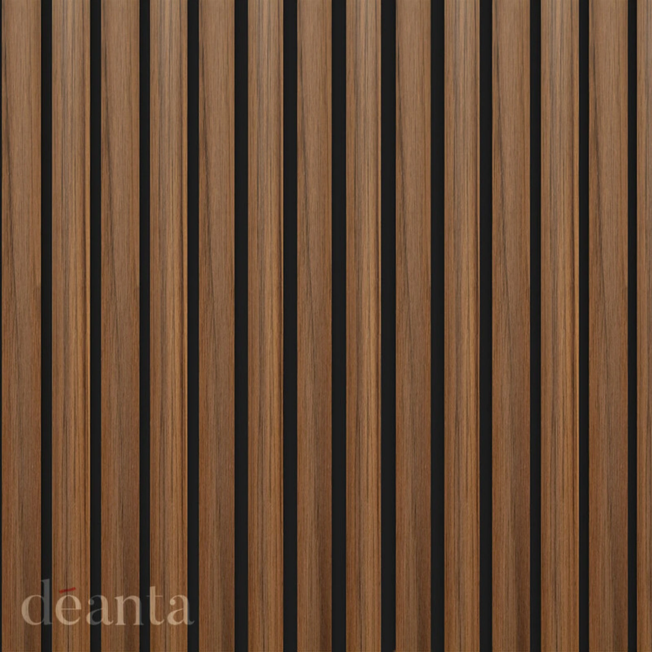 Deanta Immerse Fully Finished Walnut Acoustic Wall Panel 2400 X 600 X 21mm (AWP0WL) - Image 2