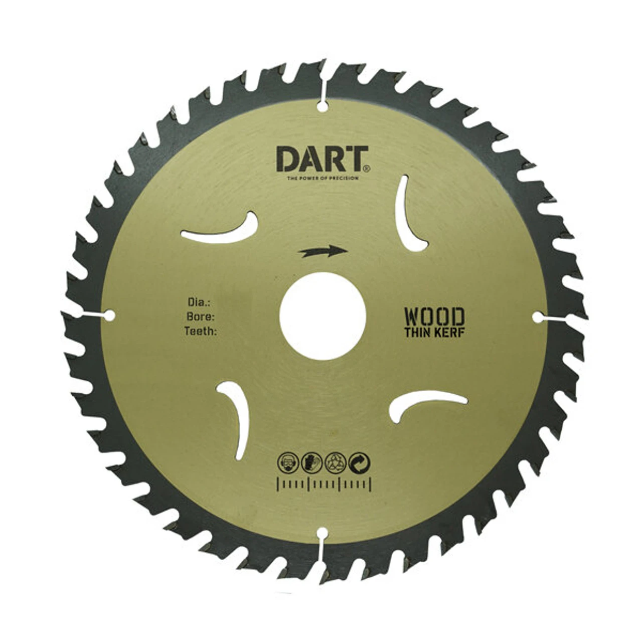 Dart Gold ATB +5 Wood Saw Blade 160Dmm X 20B X 48Z