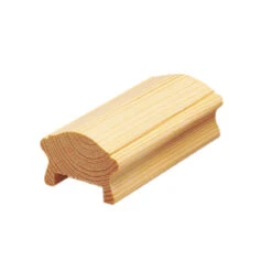 Burbidge Light Duty Timber Handrail For 41mm Spindles Grooved Pine