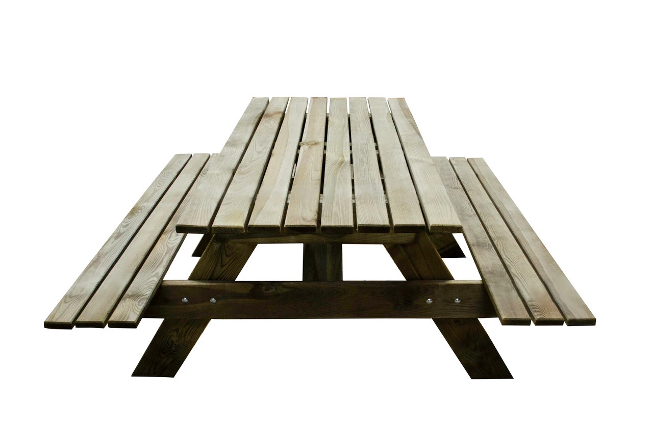 Forest Garden Rectangular Picnic Table - Image 3
