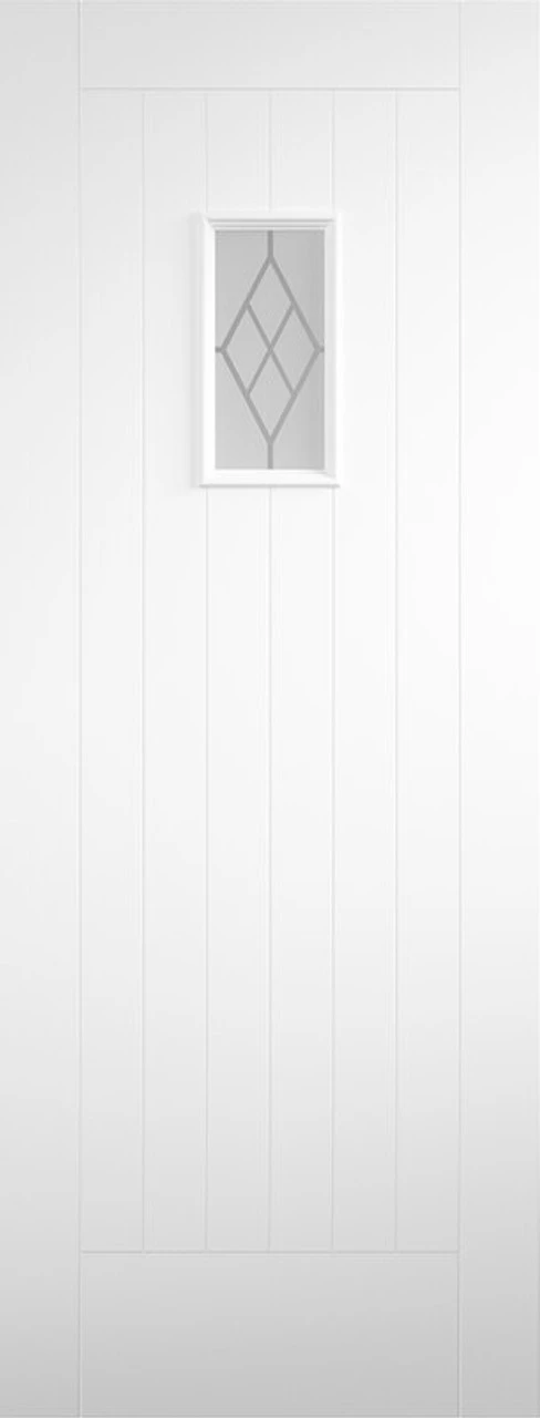 XL Tricoya Chancery External Double Glazed Door With Clear Glass 1981 X 838 X 44mm (33'')