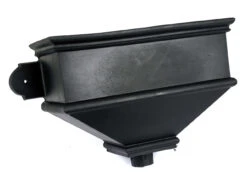 Cascade Rainwater Cast Iron Effect Long Undated Hopper Anthracite Grey 350 X 596 X 199mm