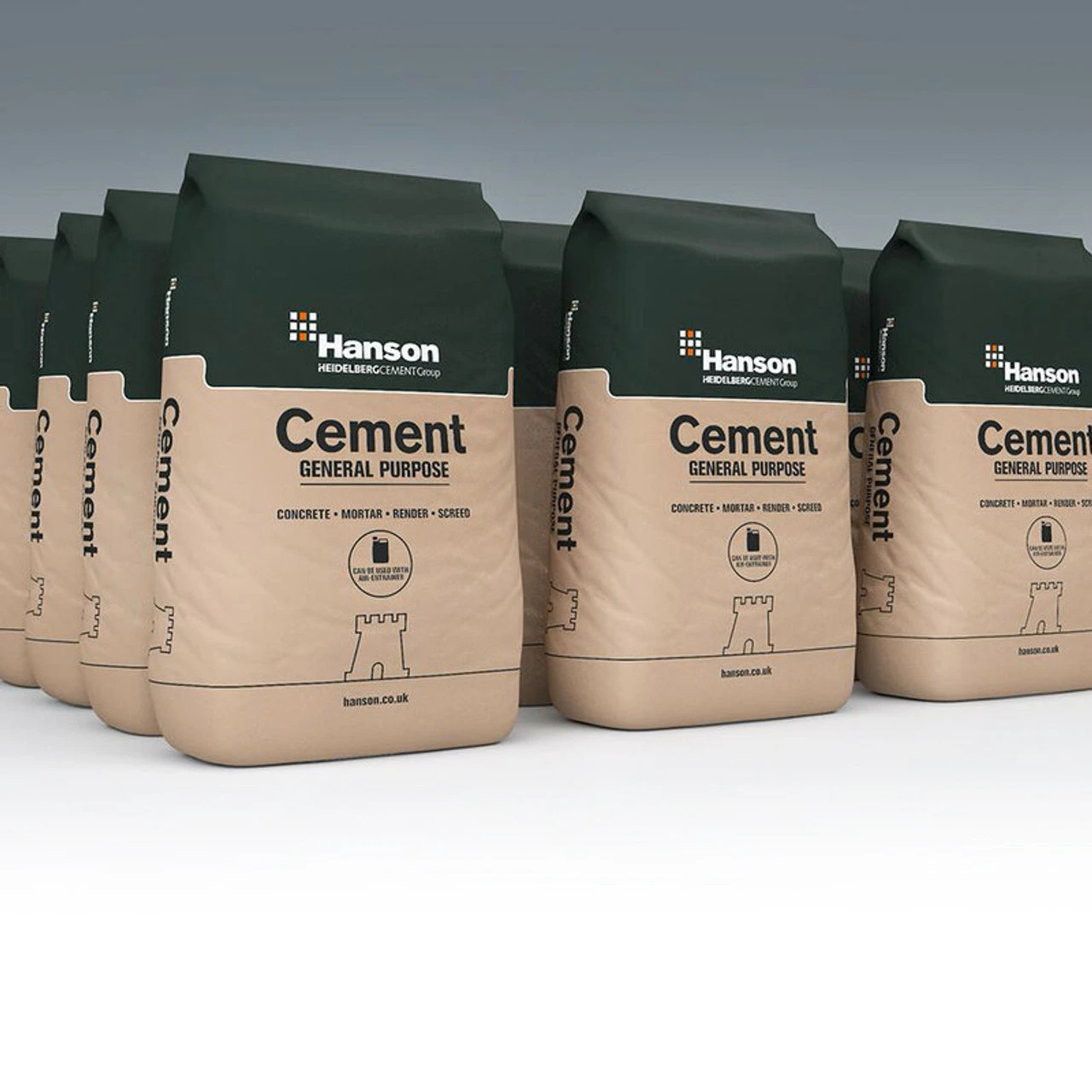 Hanson General Purpose Cement Paper Bag 25kg - Image 2