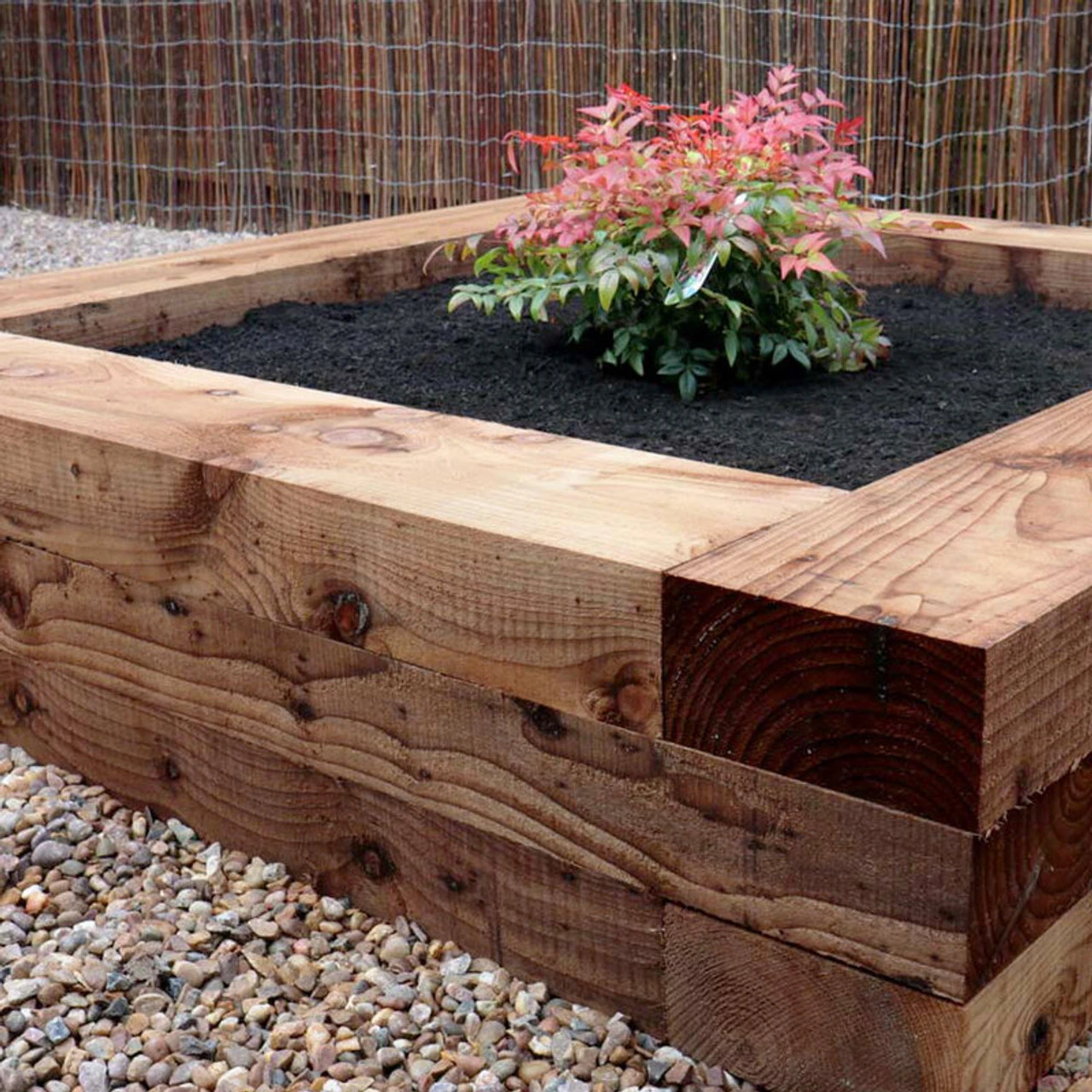 Brown UC3u Treated Sawn Garden Sleeper 125 X 250 X 2400mm - Image 4