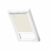 Velux DSL 1025SWL Standard Beige Solar Blackout Blind & White Side Channels