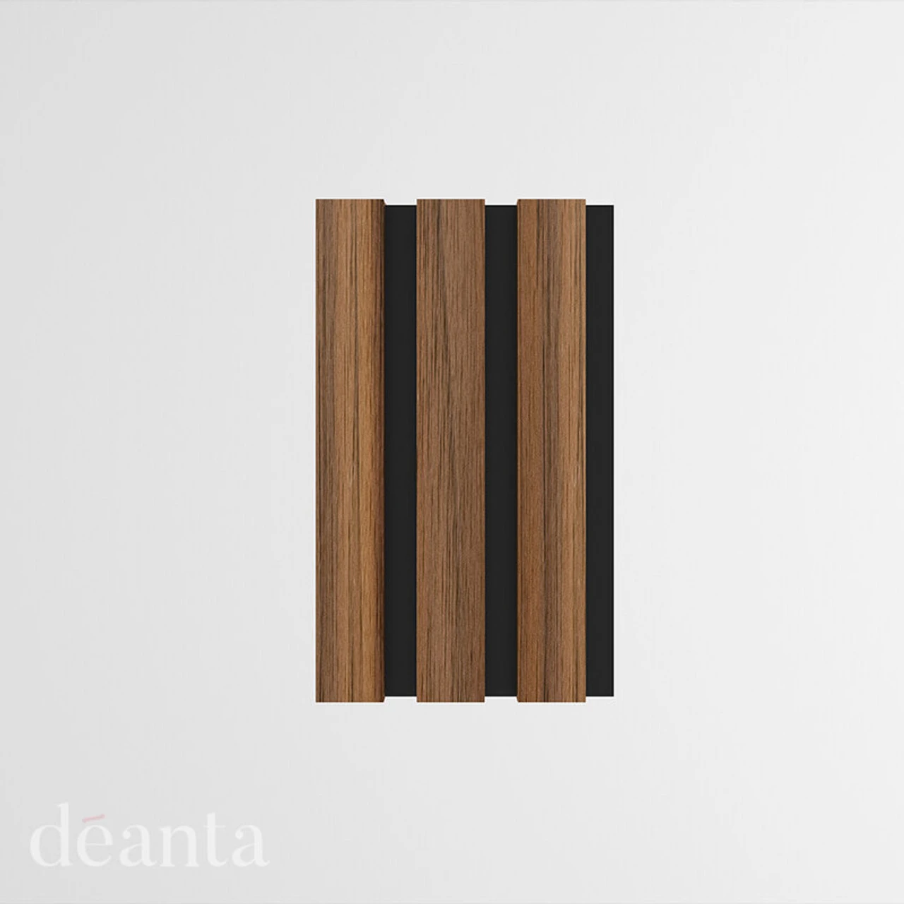 Deanta Immerse Fully Finished Walnut Acoustic Wall Panel 2400 X 600 X 21mm (AWP0WL)