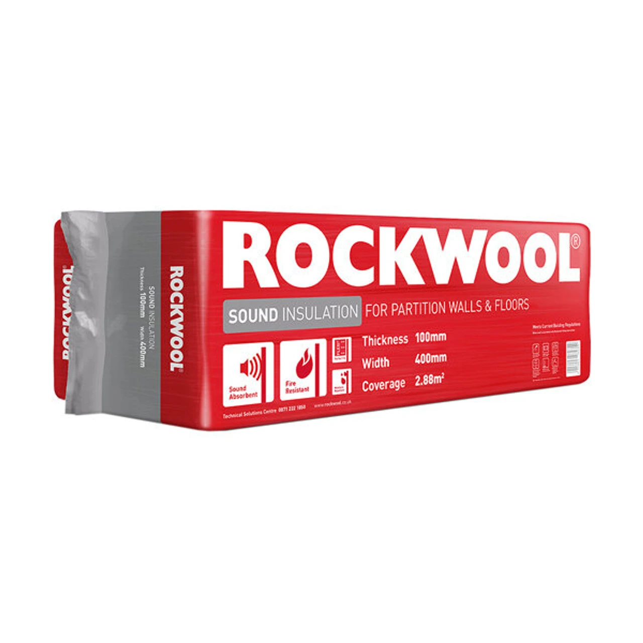 Rockwool Sound Insulation Slab 1200 X 600mm