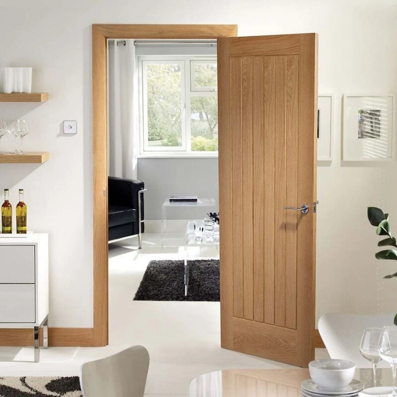 XL Suffolk Essential Internal Oak Door - Image 4
