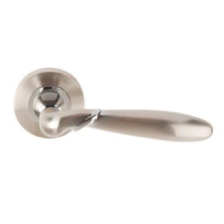 Artemis Passage Door Lever On Round Rose PCP/SNP