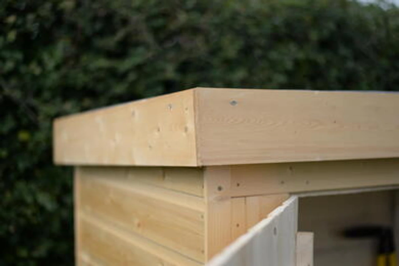 Forest Garden Shiplap Pent Large Garden Store Pressure Treated 1950 X 870 X 1450mm - Image 11