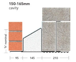 IG Lintels Cavity Wall Steel Lintel Wide Inner Leaf Heavy Load L1/HD150 WIL