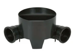 Brett Martin 280mm Shallow Access Chambers 280mm Dia 90' Chamber Base Black 360 X 230 X 360mm
