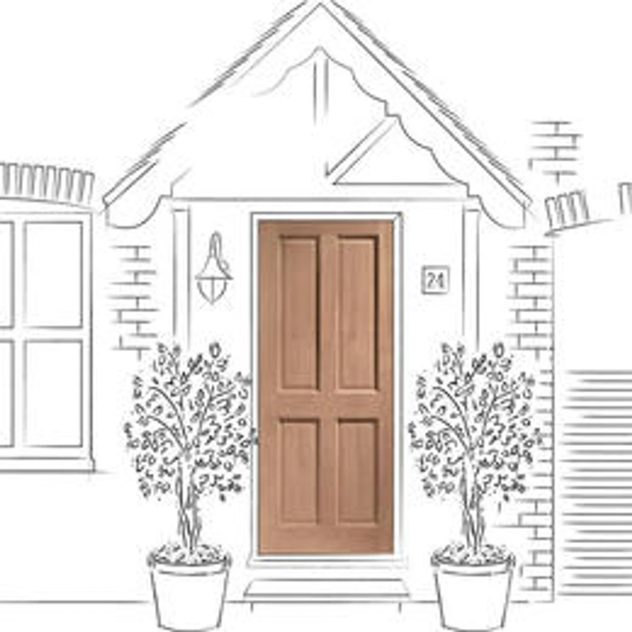 XL London External Hardwood Door - Image 2