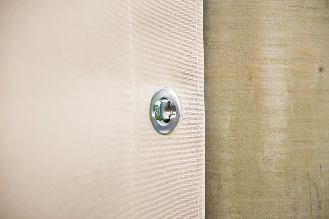 Forest Garden Oval Premium Gazebo Curtains Cream - Image 3