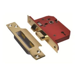 Door Sashlock SCP And BS 5 Lever SQR Forend Visi 68mm