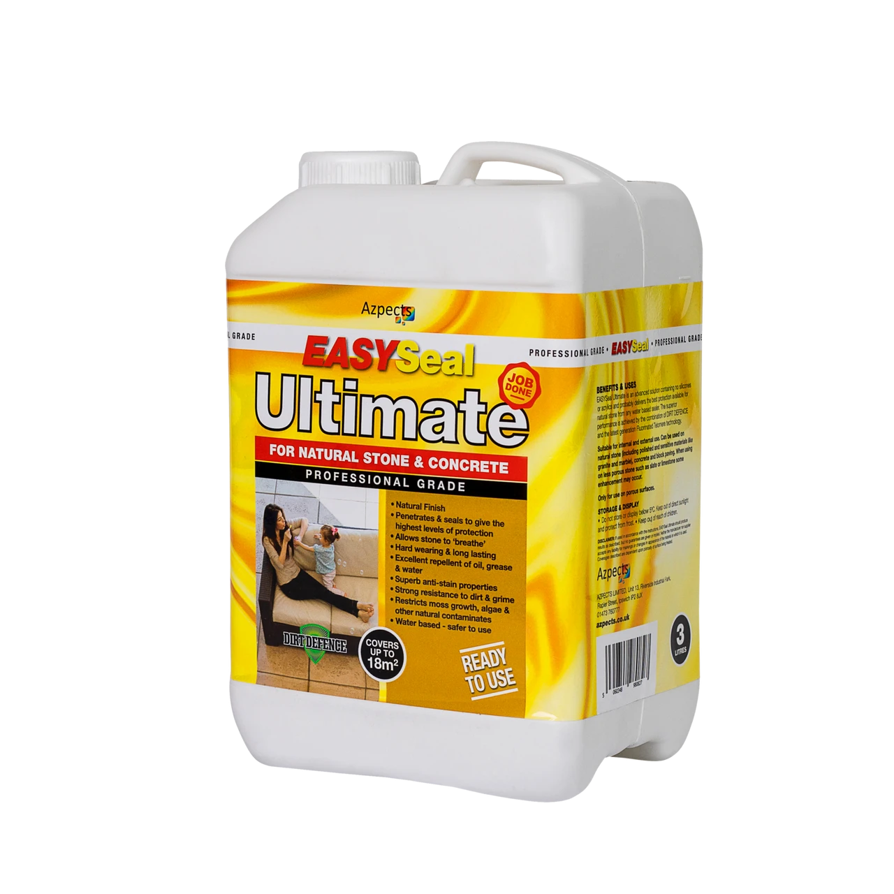 Azpects EasySeal Ultimate Natural Stone & Concrete 3 Litres (2516)